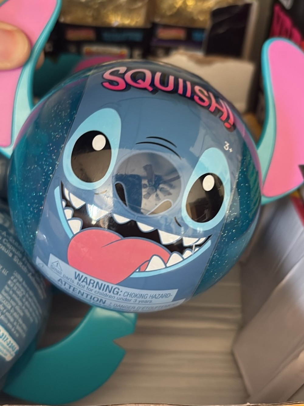Disney Blue and Pink Stitch Squishy Plush Toy